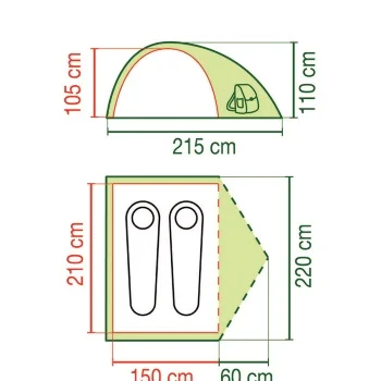 Coleman šator Crestline 2L-3 Coleman šator Crestline 2L-3